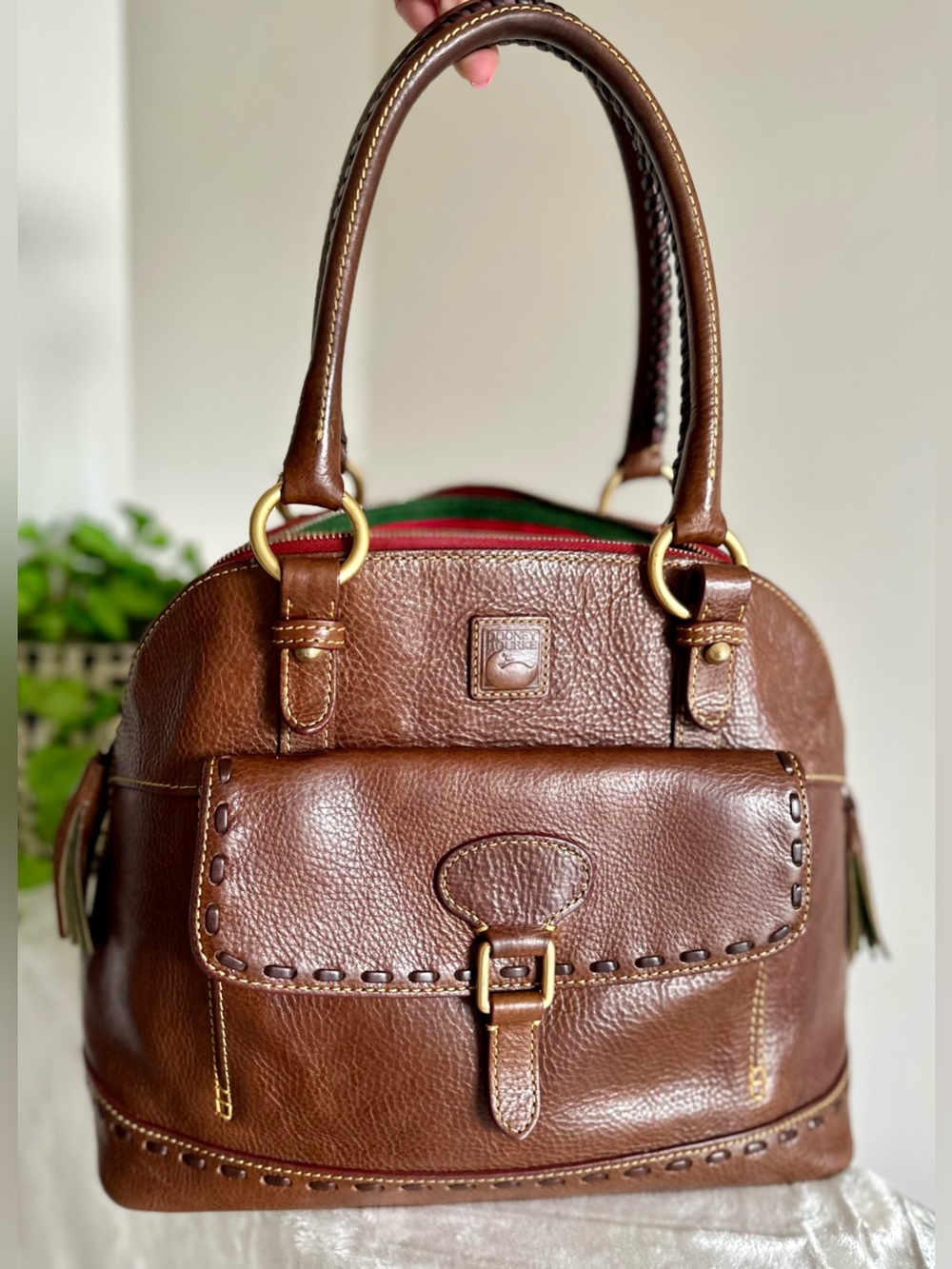 Dooney & Bourke Florentine Domed Front Pocket Shoulder Bag